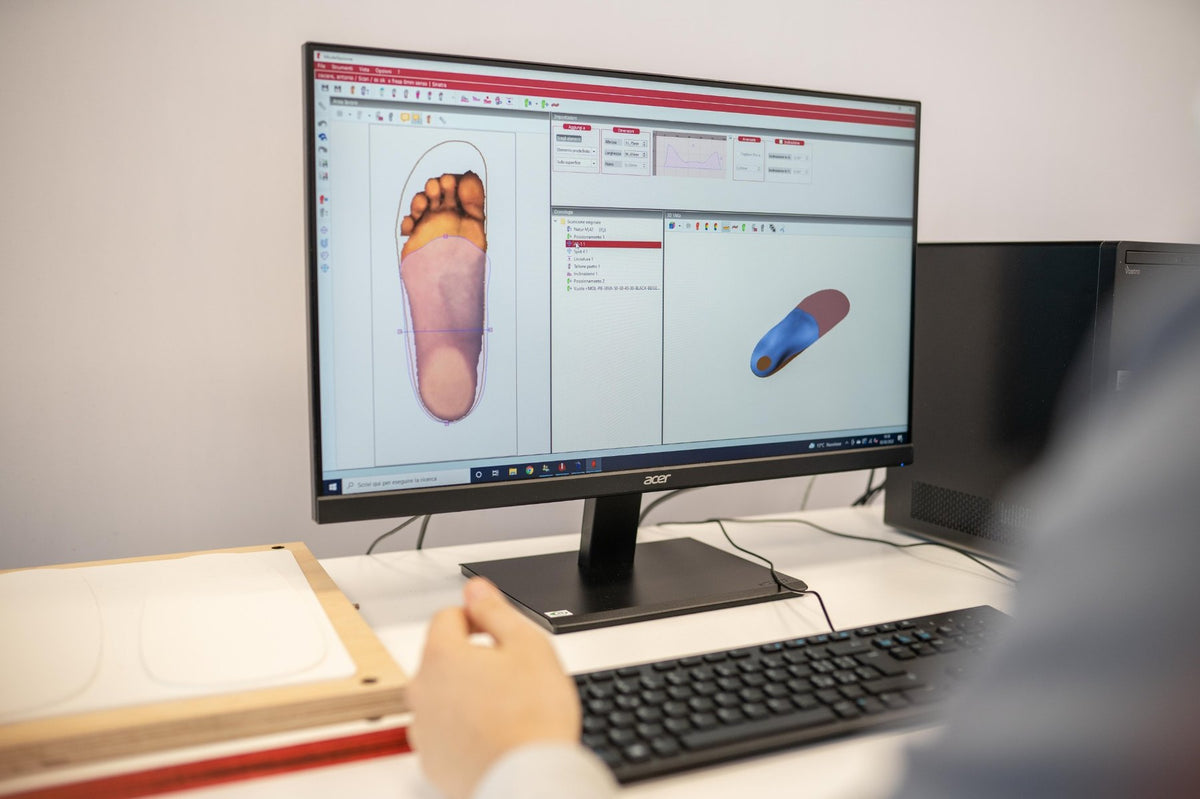 Progettazione digitale CAD di un plantare ortopedico personalizzato